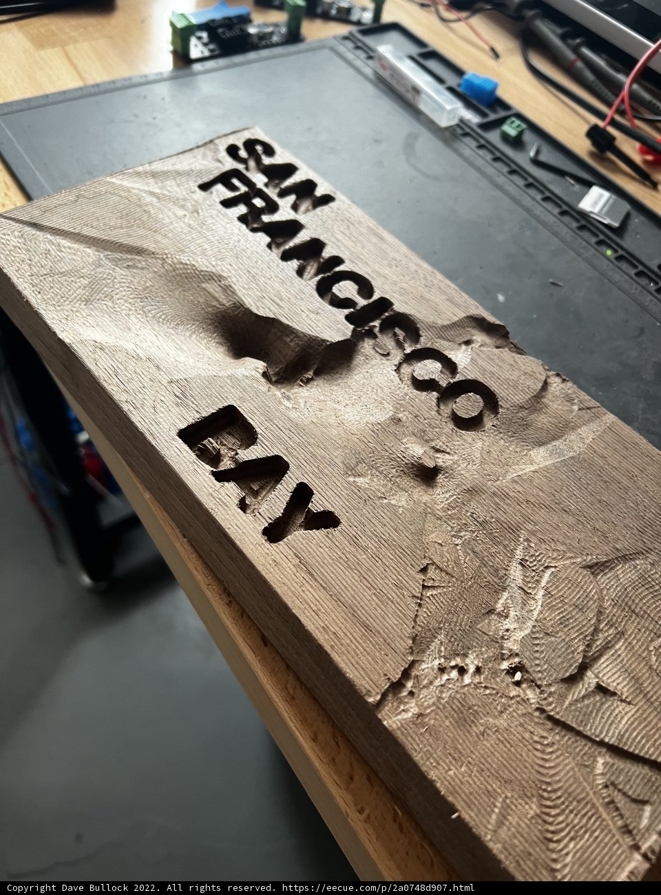 San Francisco Bay: A Wooden Sign for Interior Design