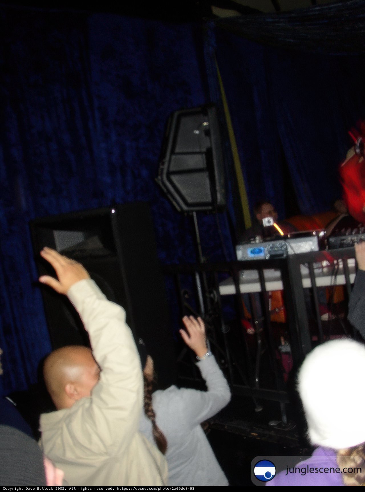 Red Costume DJ Takes Over Night Club