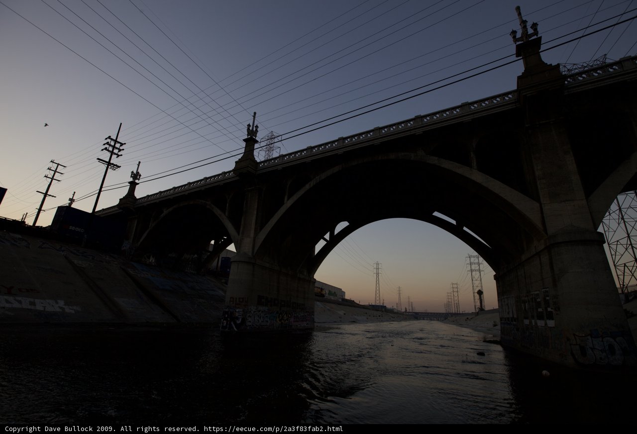 Sunset Arch Bridge over LA River