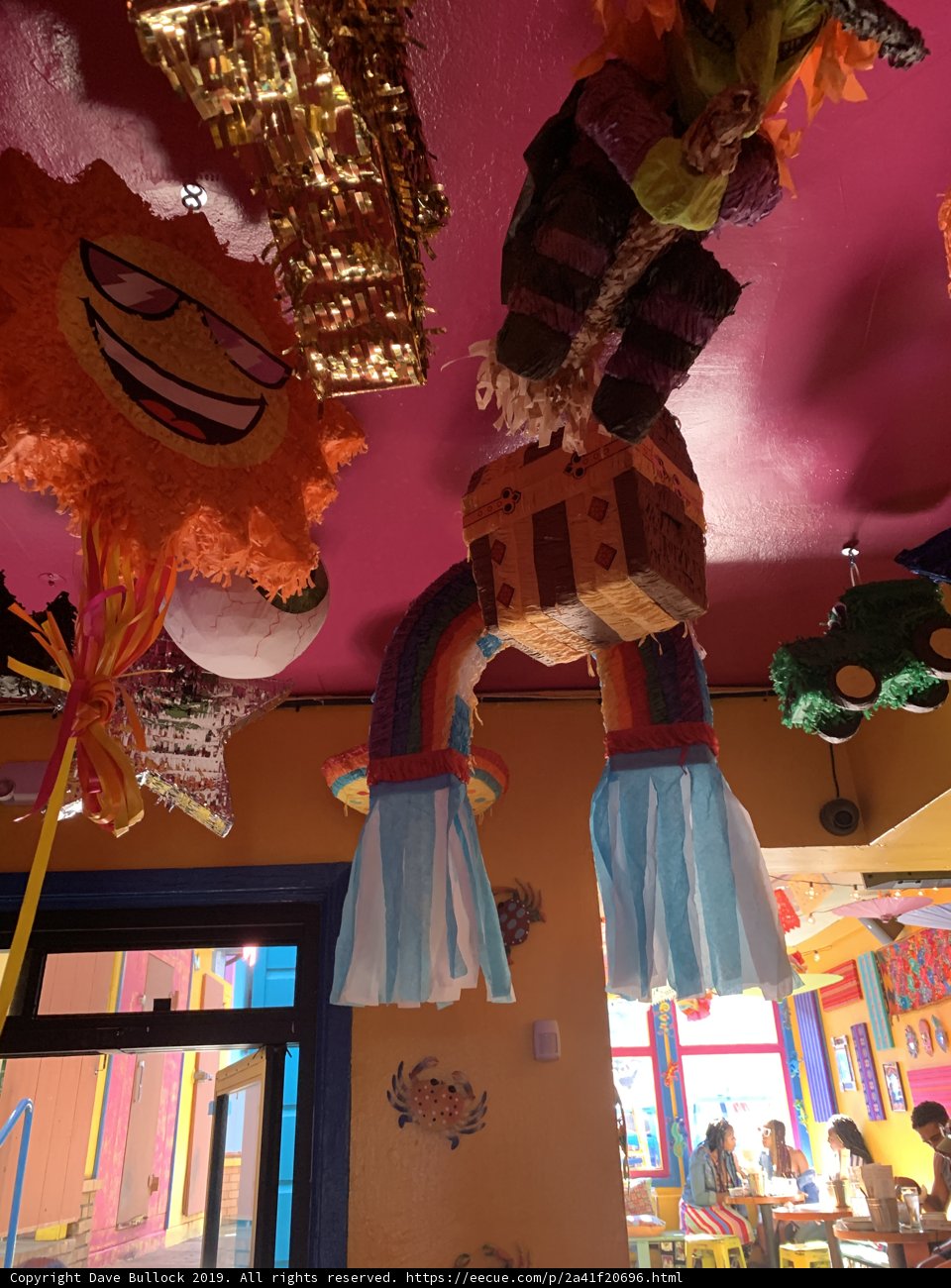 Festive Pinatas Adorn the Ceiling of San Francisco Restaurant