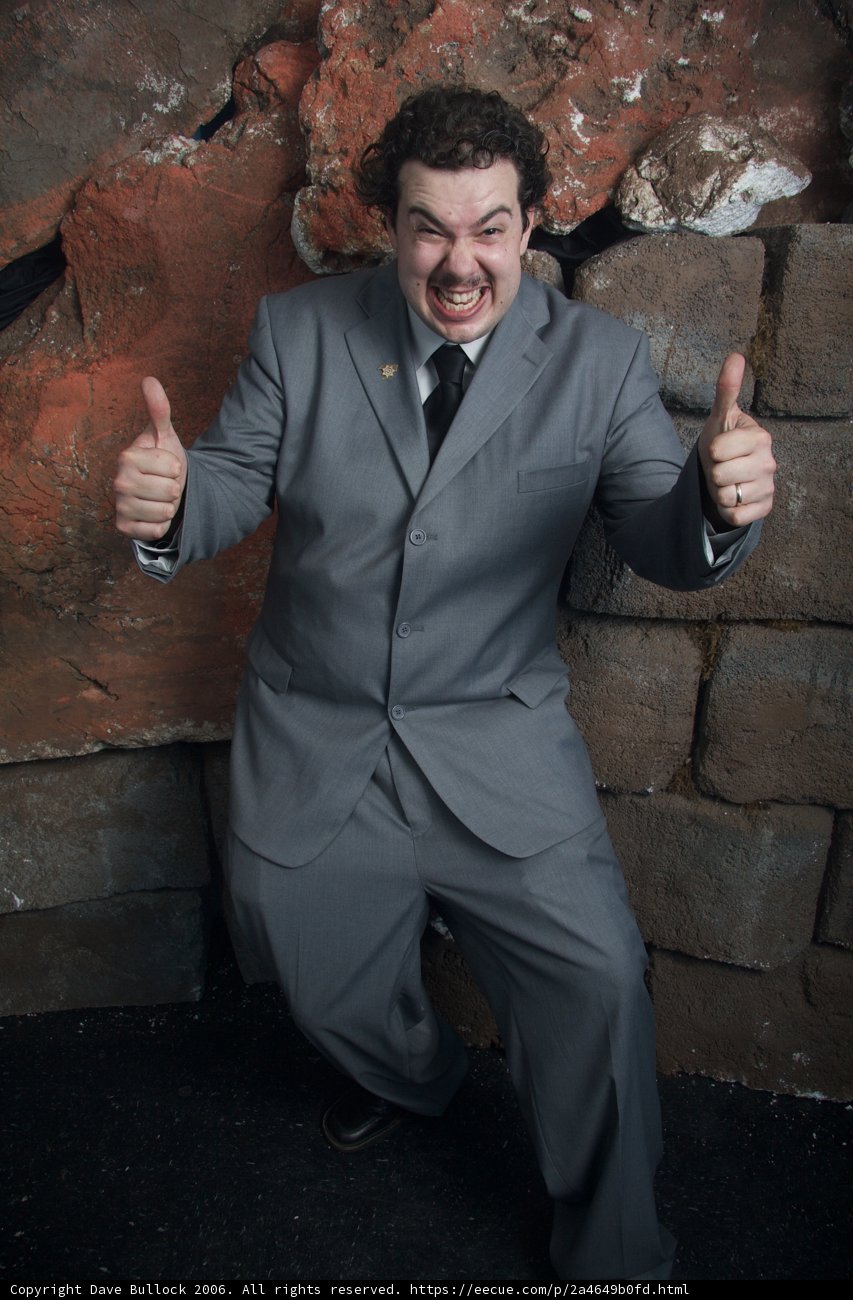 Thumbs Up in Formal Wear