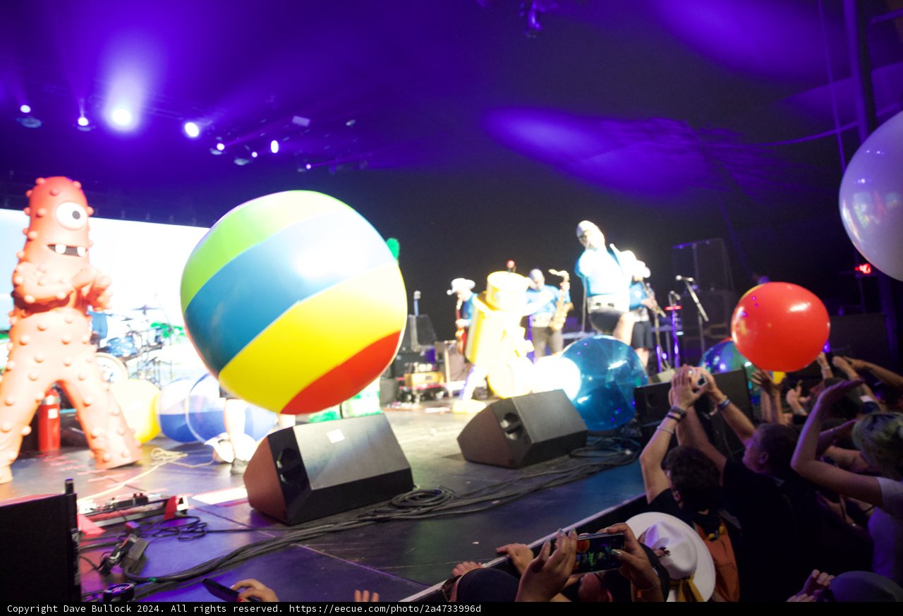 Vibrant Night at Coachella 2024: Light, Music, and Celebration