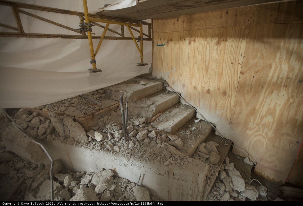 Building a wooden staircase