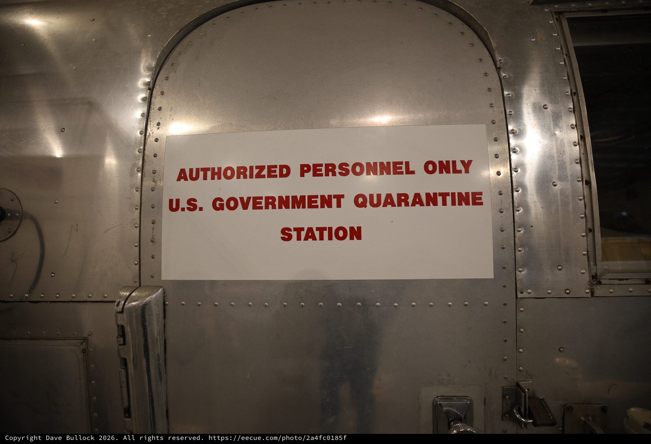 U.S. Government Quarantine Station Airstream Trailer