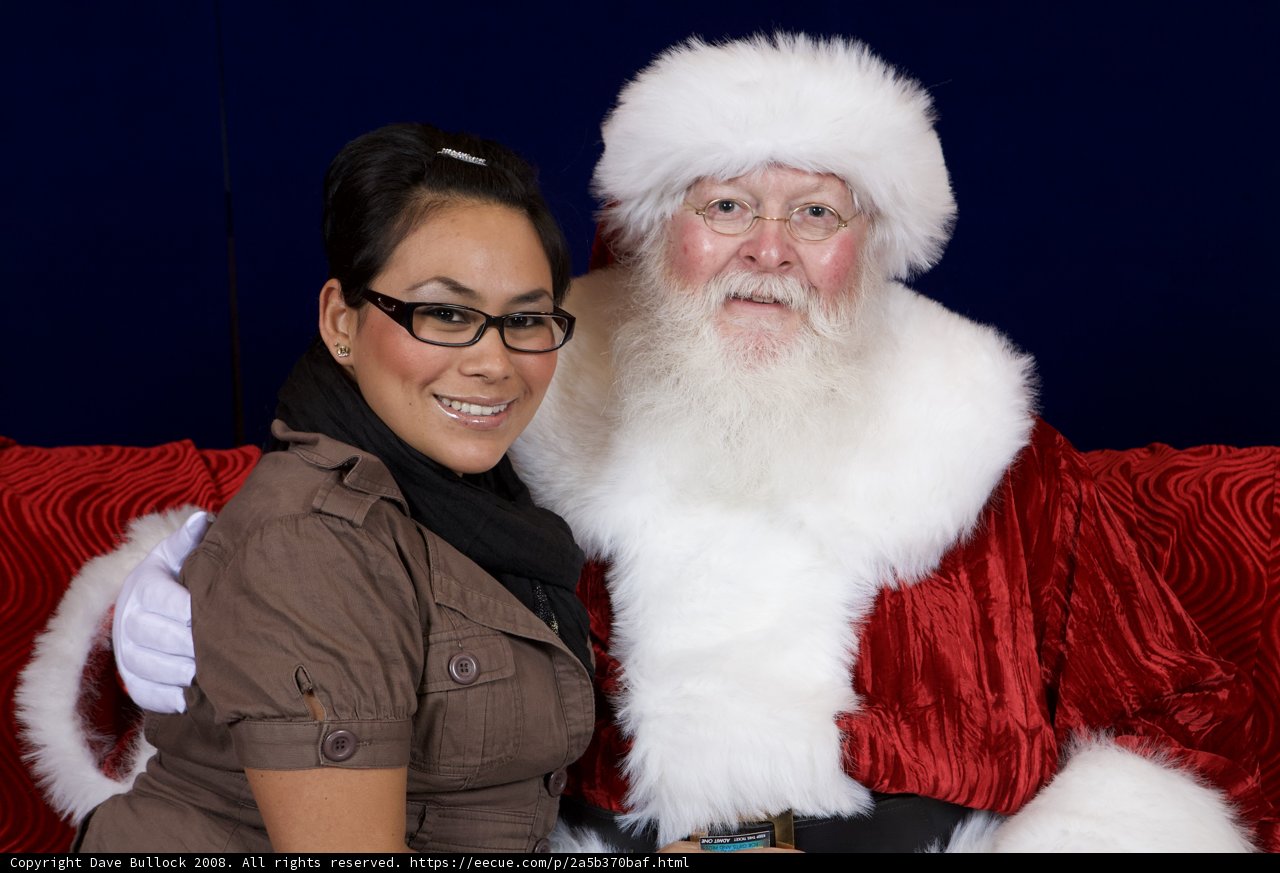 Santa Lady with Glasses