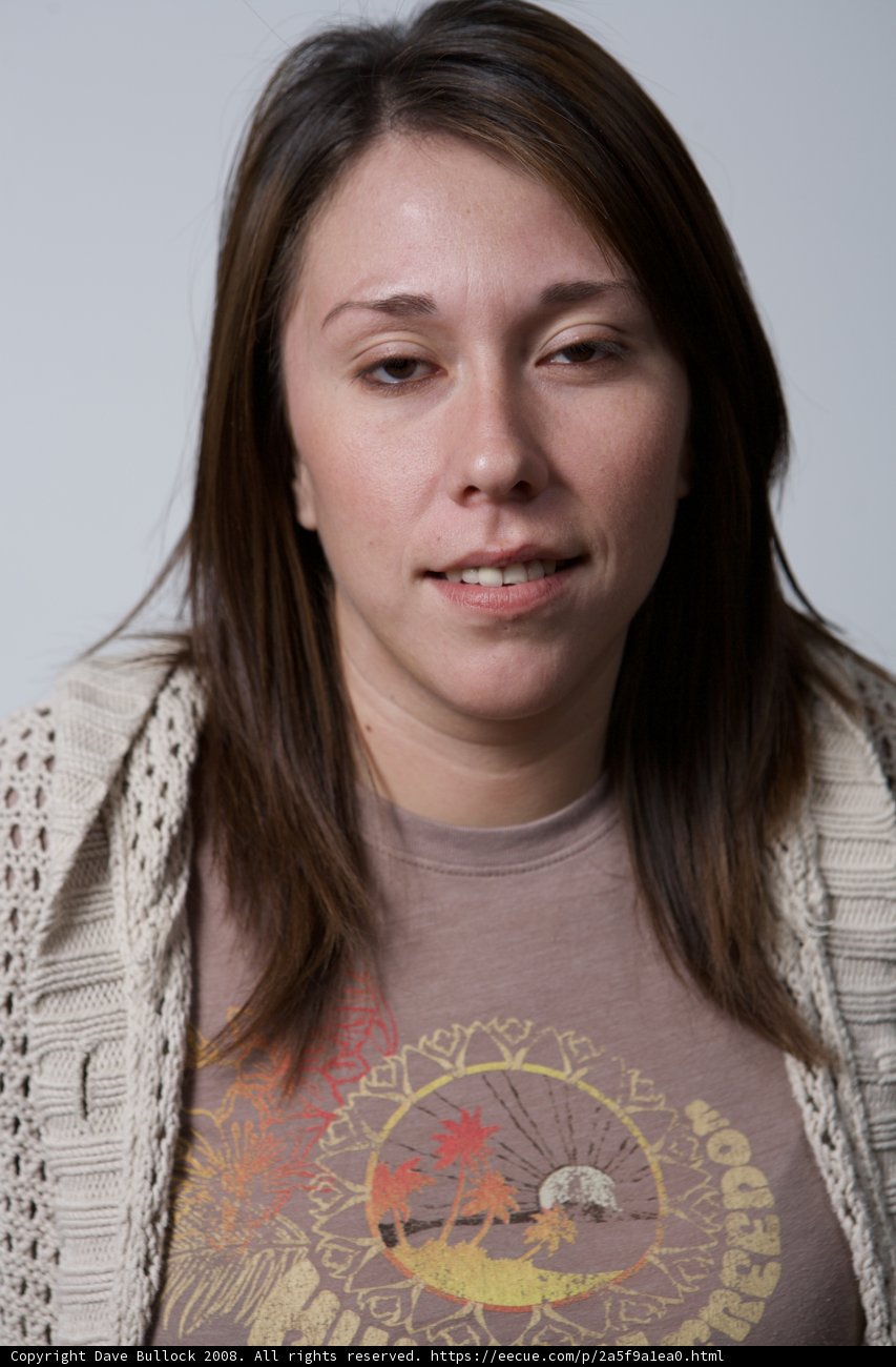 Long-Haired Woman in Knitwear