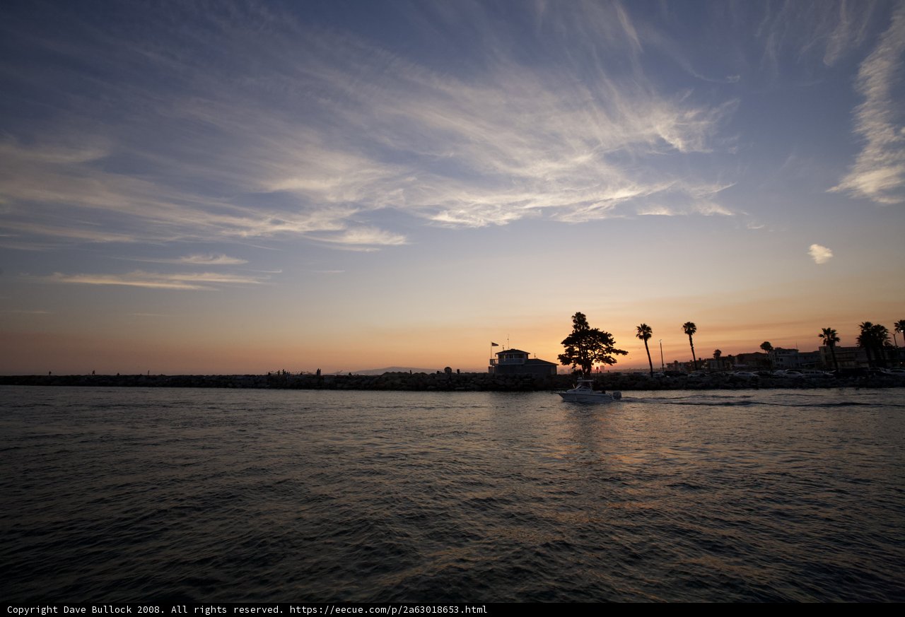Boat on the Water: A Sunset View