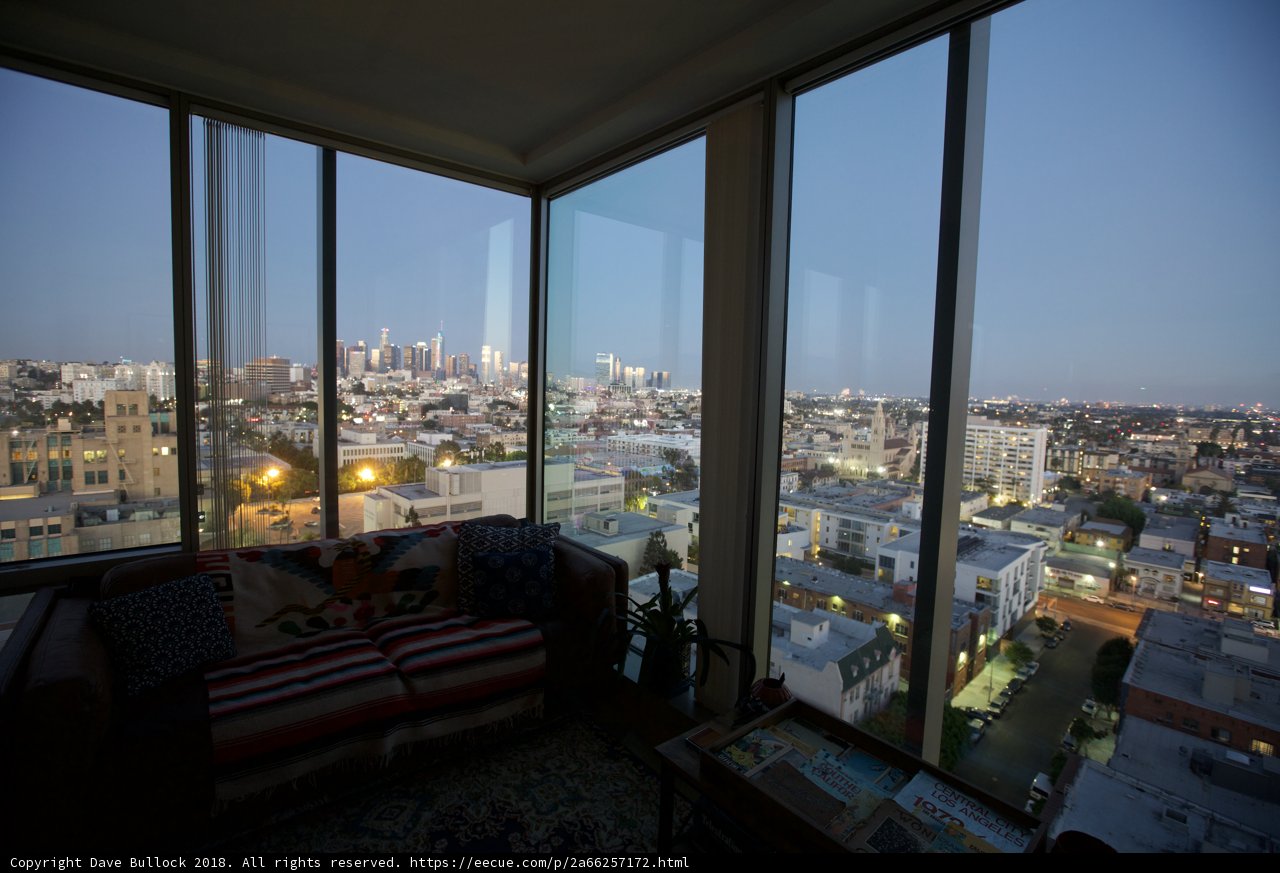 Cityscape View from a Modern Penthouse