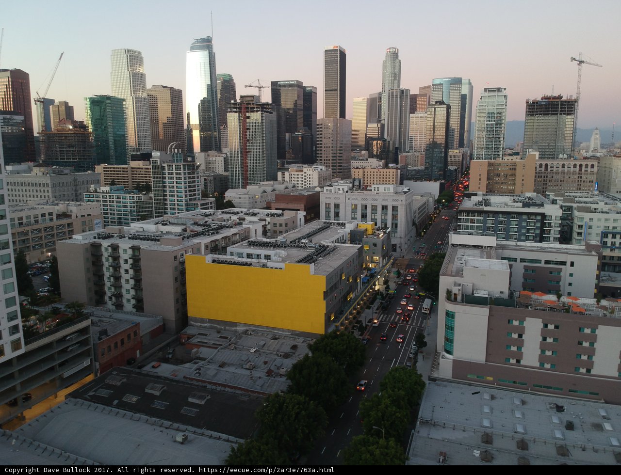 Cityscape of Los Angeles from Above