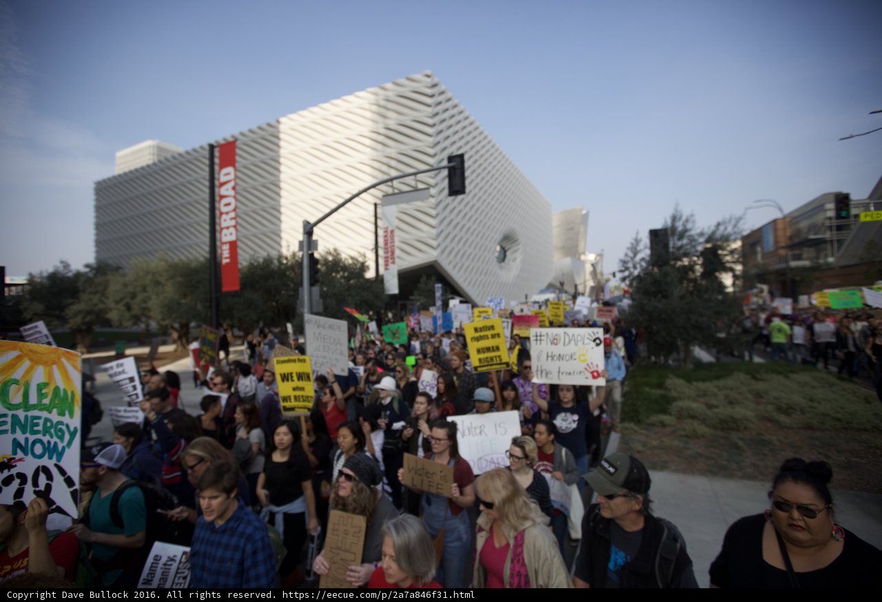 Pre-Coachella Protest in the City