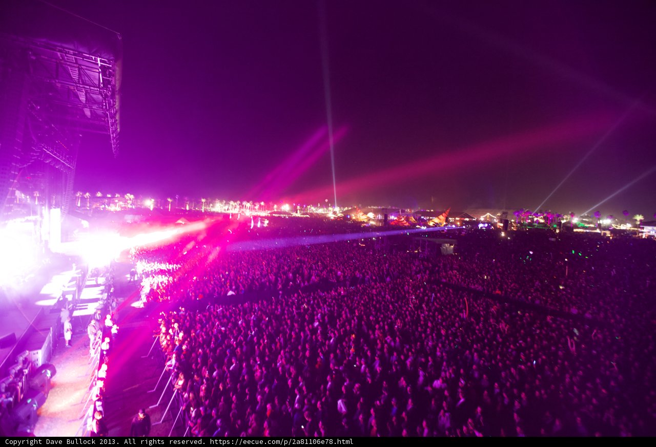 Lights up Coachella Night