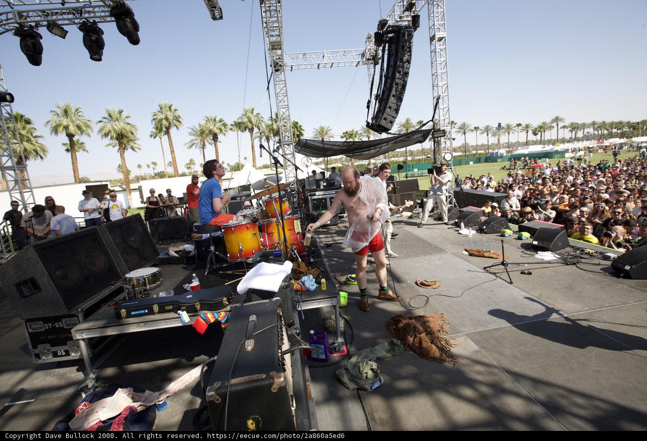 Tim Harrington Rocks Coachella with Rhythmic Beats!