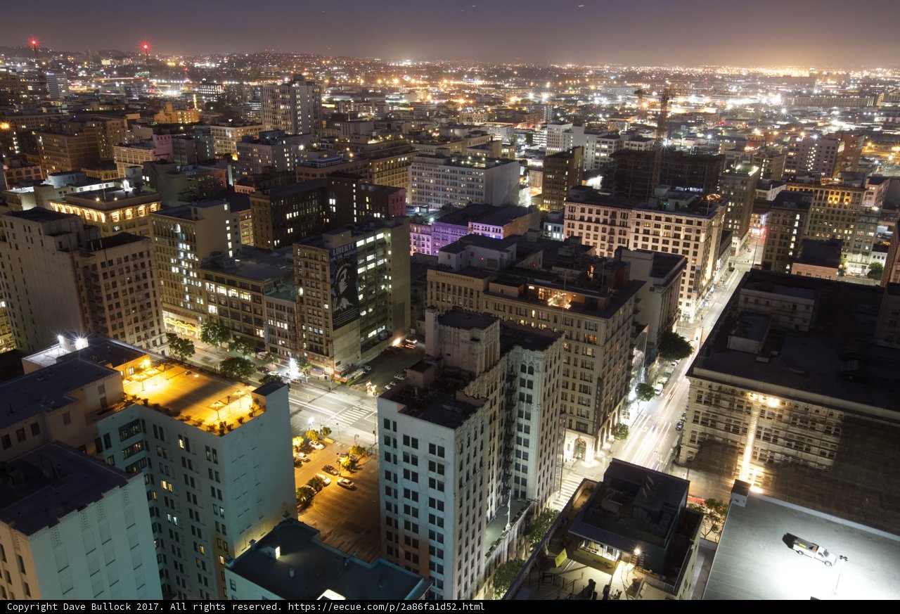 Hustle and Bustle: A Nighttime View of a Vibrant City