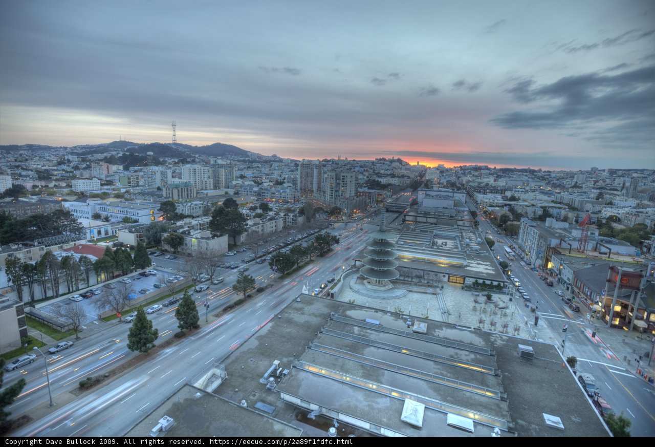 Sunset Over the City