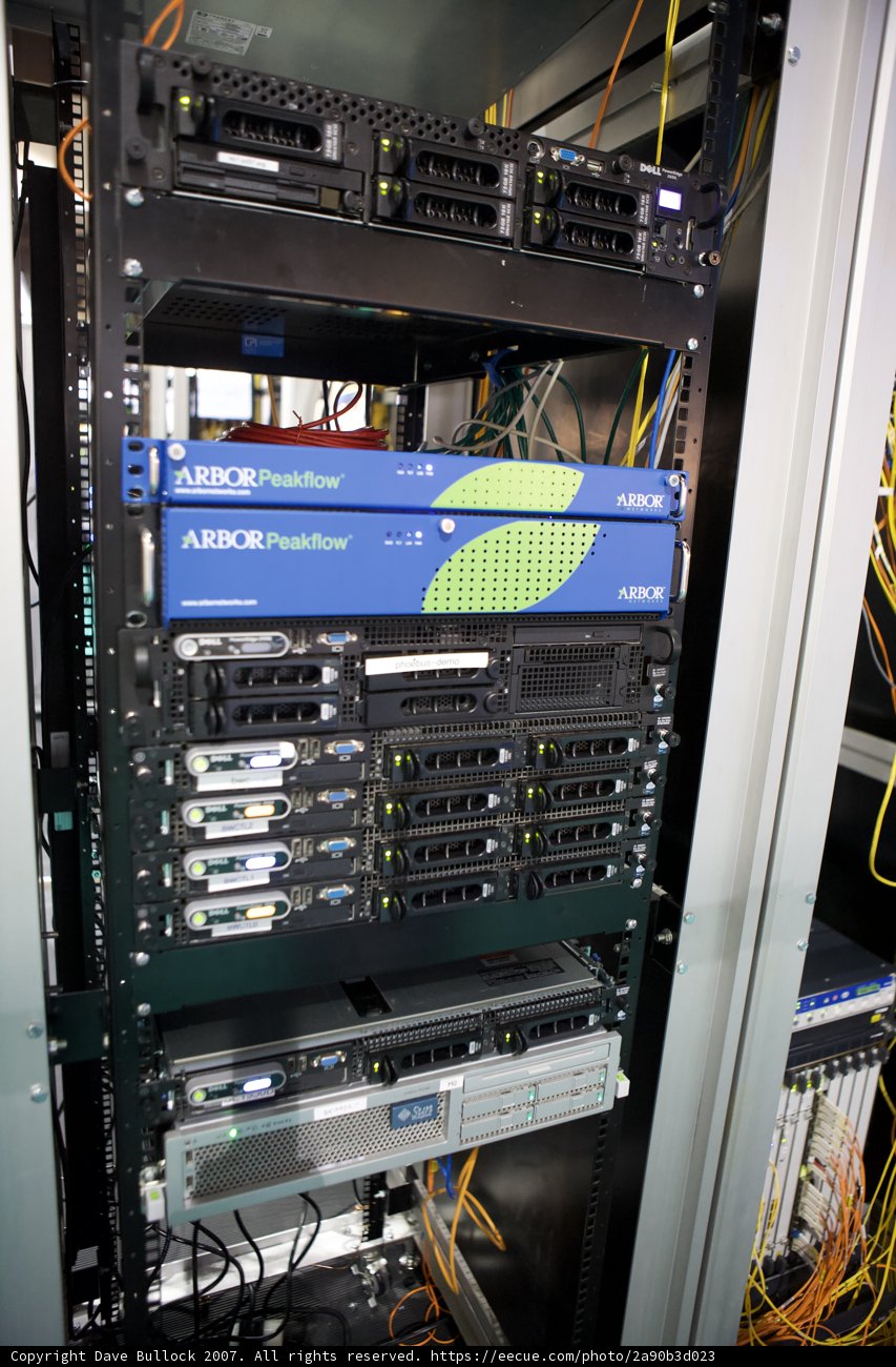 High-tech server room