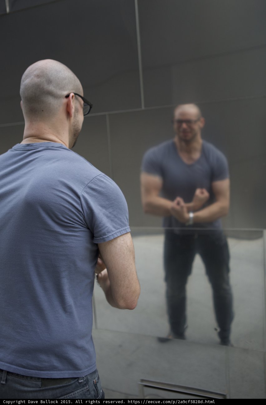 Hands Clasped Reflection