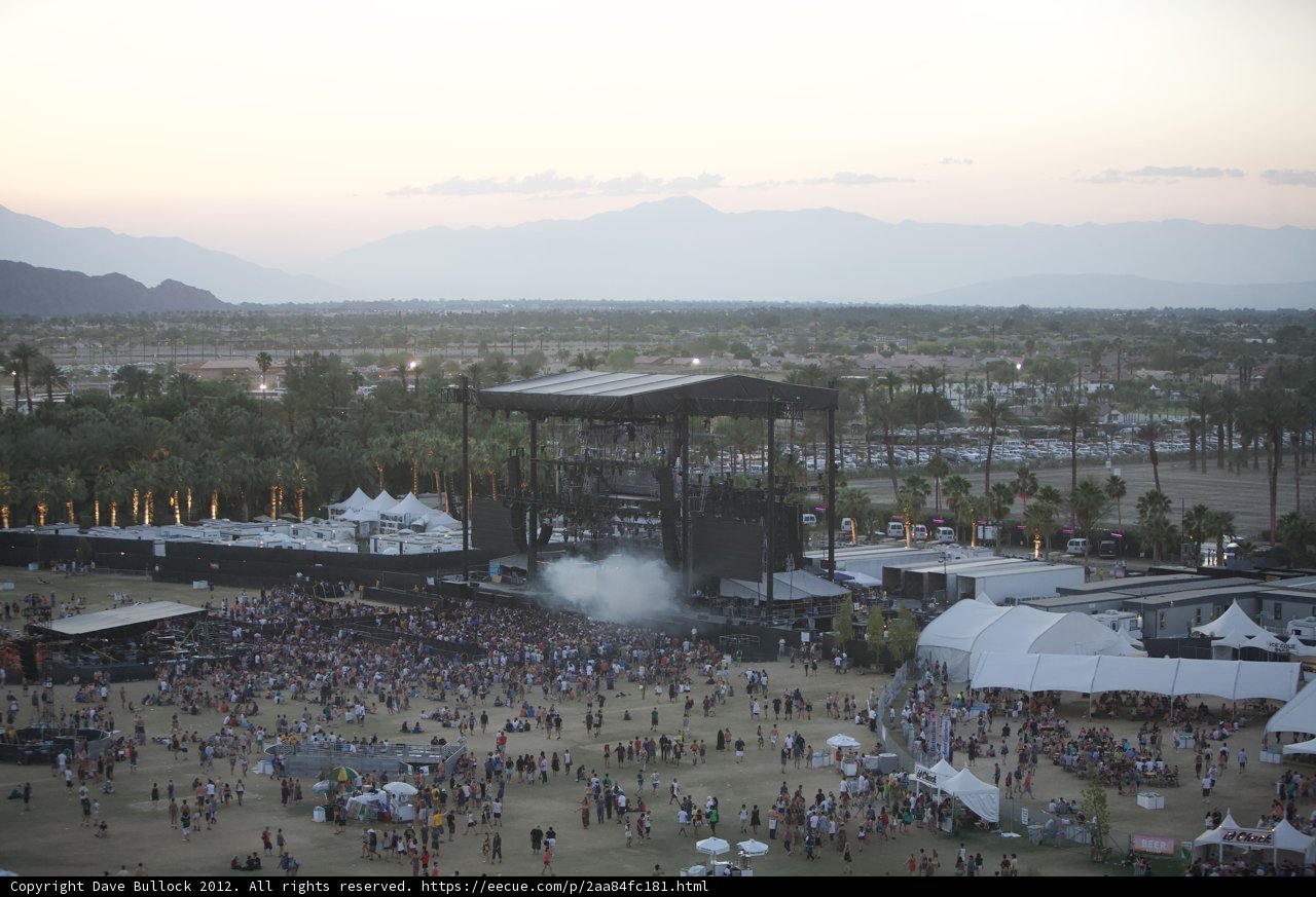 Coachella Crowd in the Desert