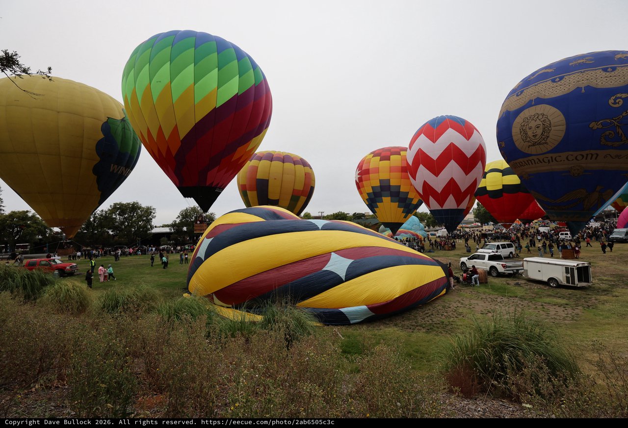 Colorful Hot Air Balloons Launch at Sonoma Classic