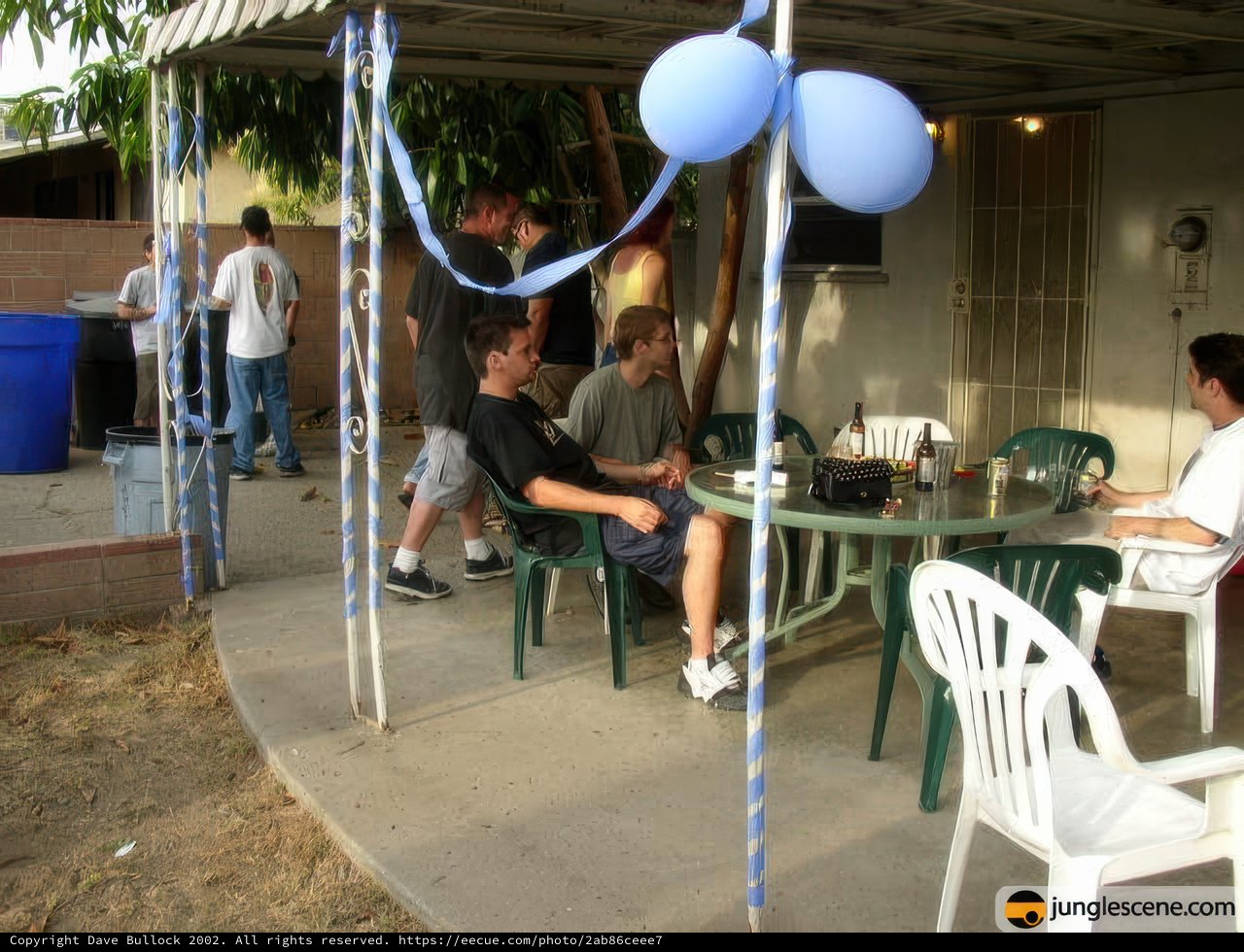 Dining Outdoors Under a Tent