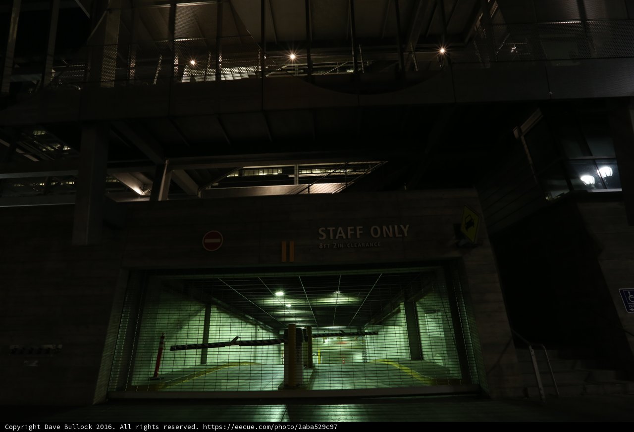 Illuminated Parking Garage