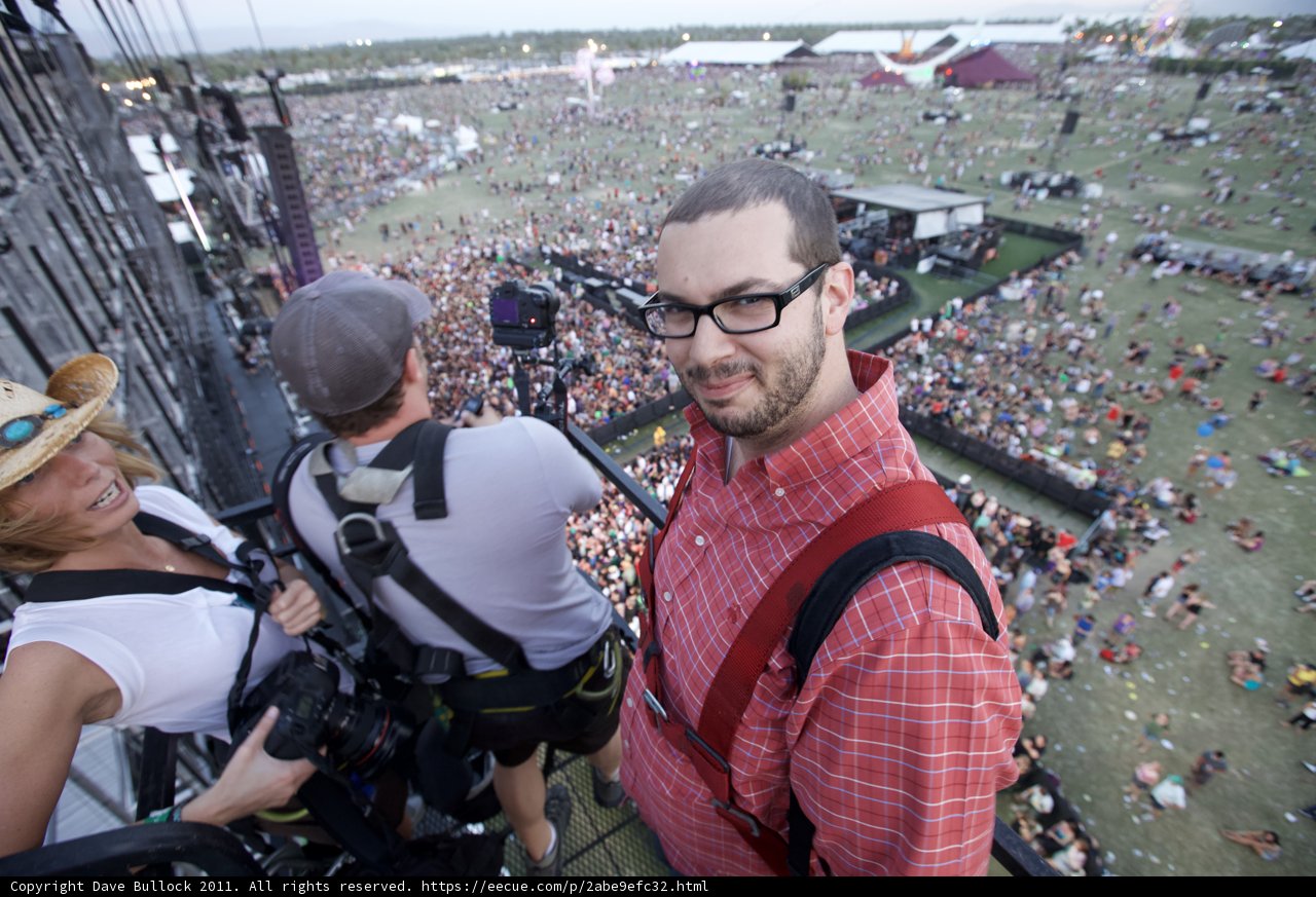 Man on a Balcony at Coachella 2011