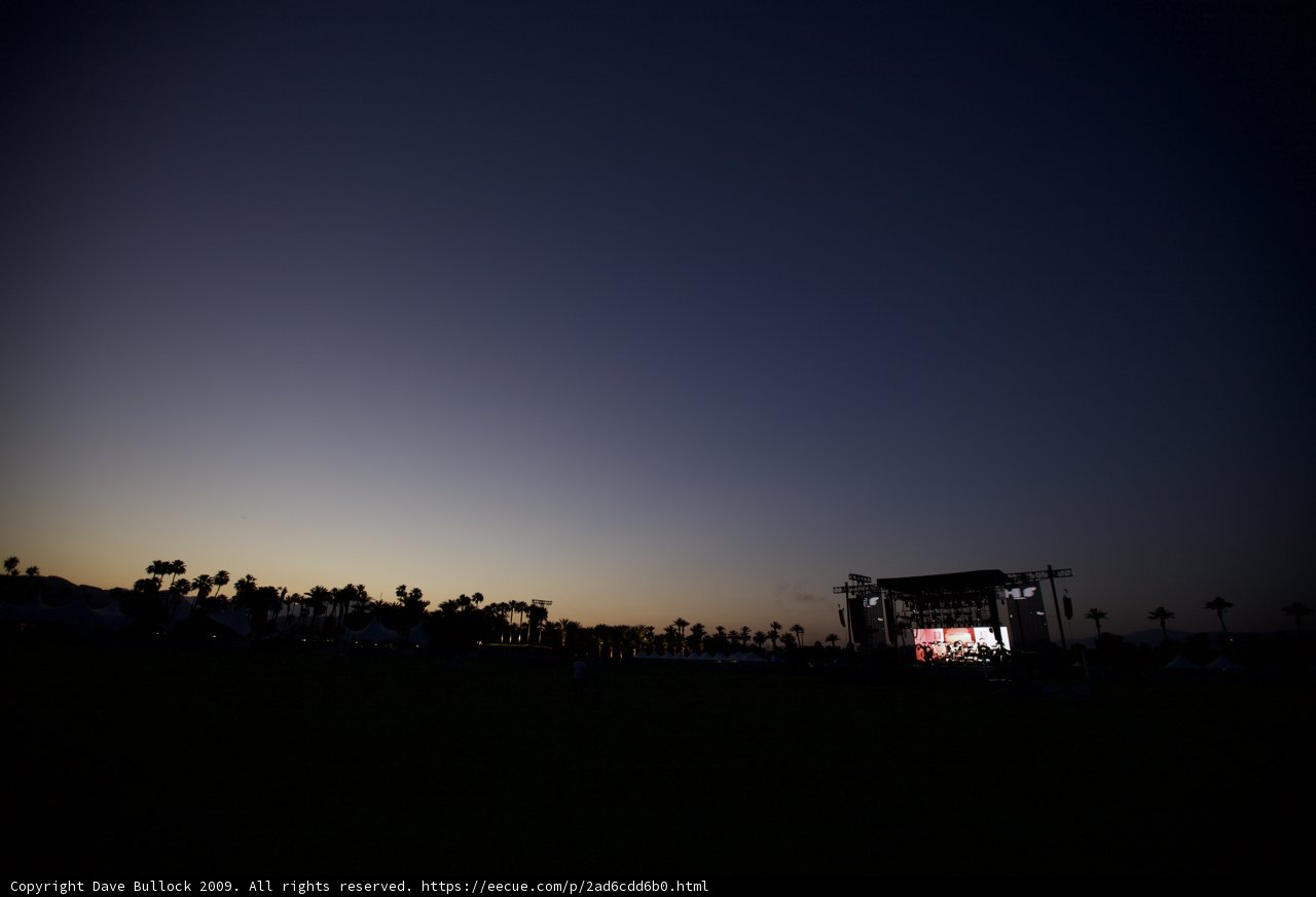 Coachella Stage at Sunset