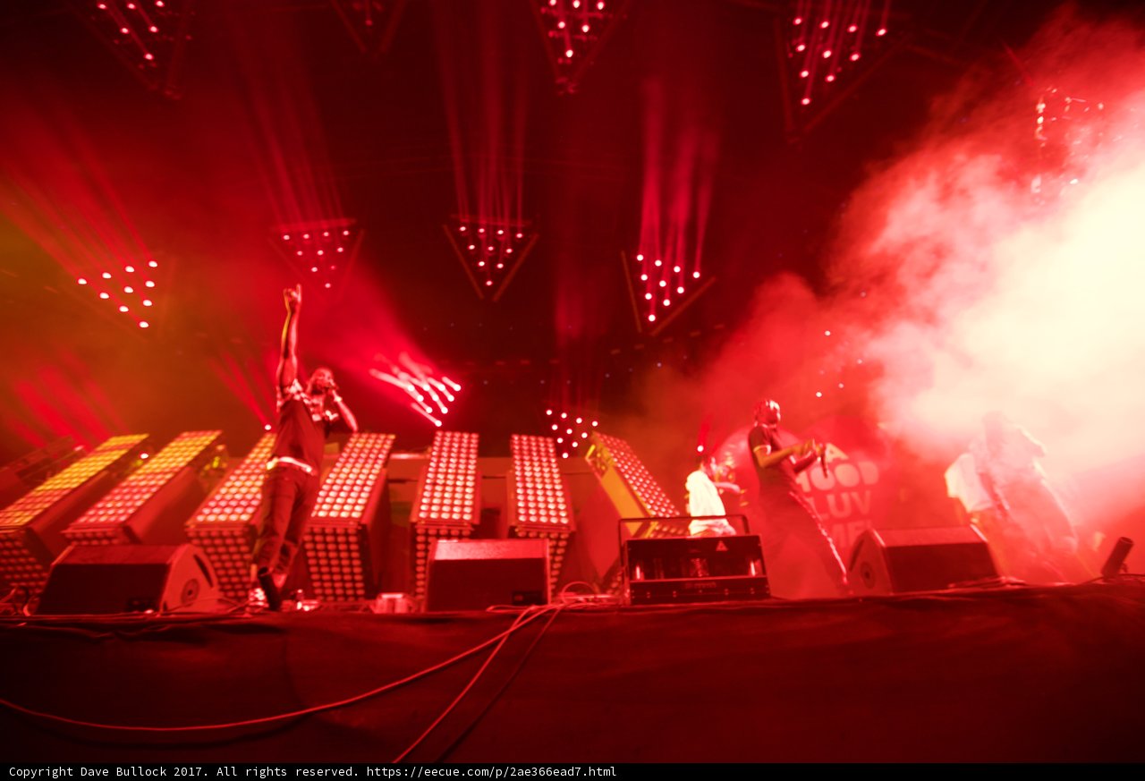 Red Spotlight Rock Concert