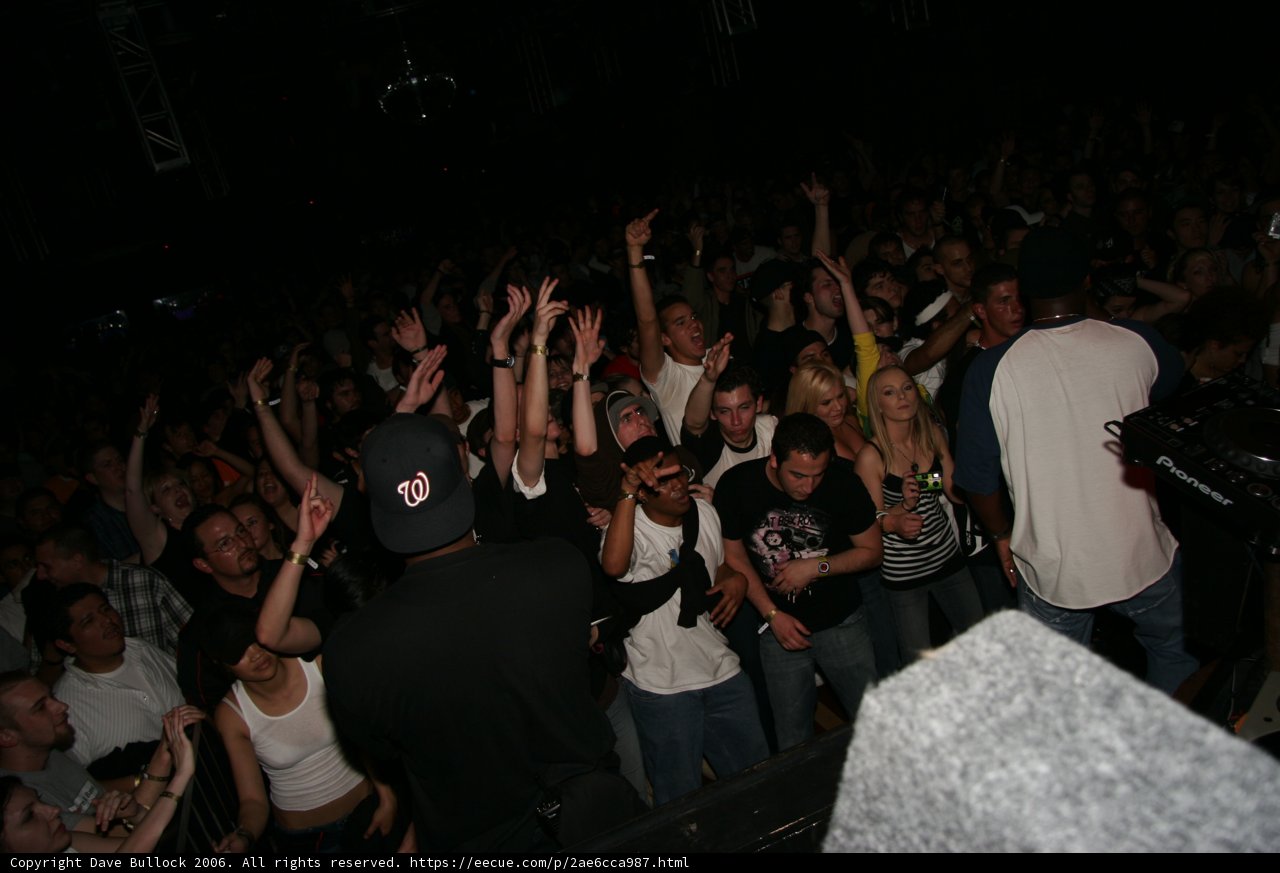 Funk Party: Concert Crowd with Hands Up