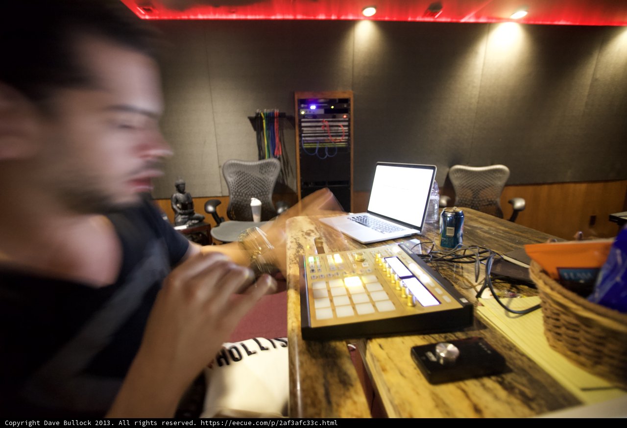 Working Hard in the Recording Studio