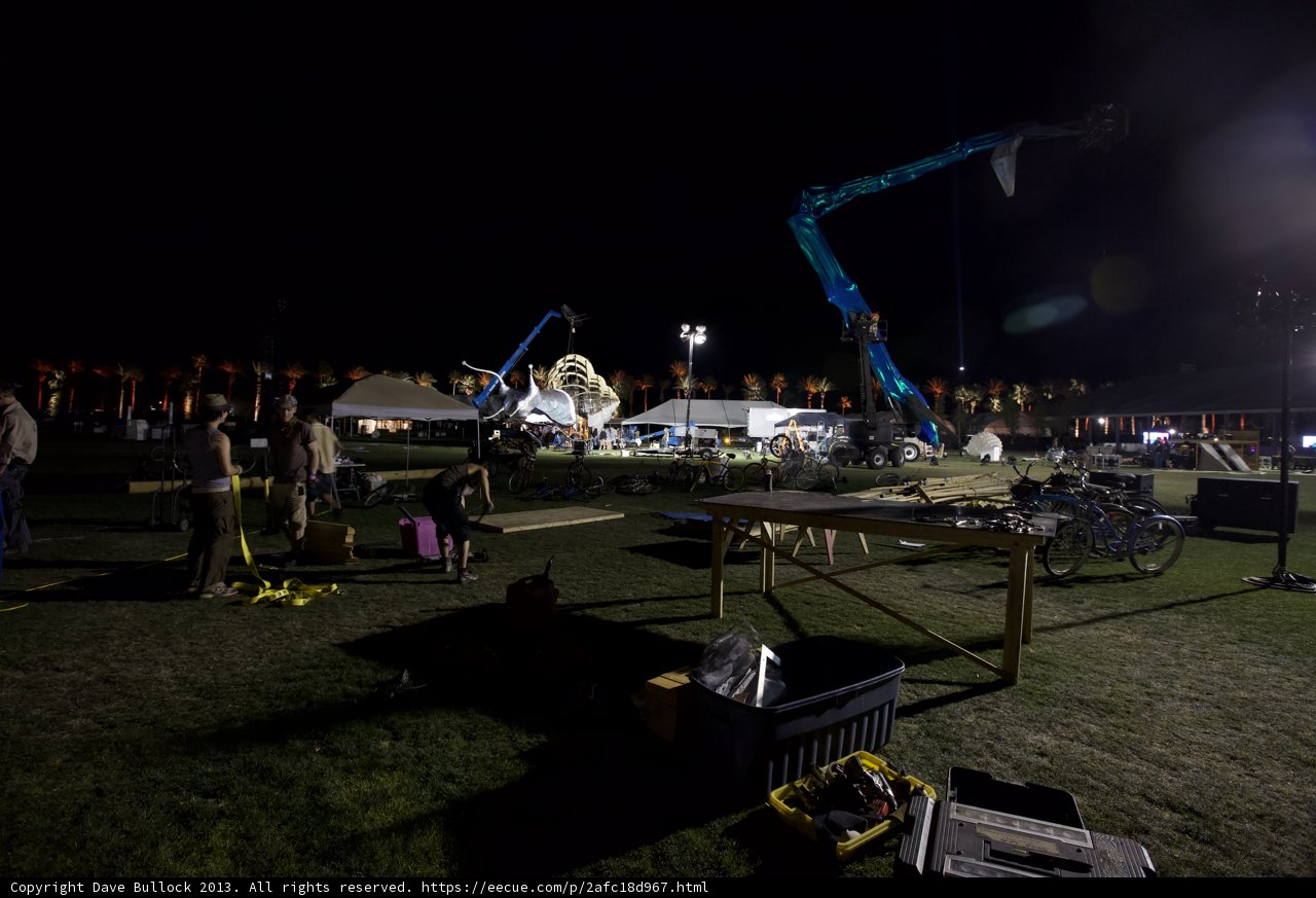 Nighttime Gathering Under the Tent