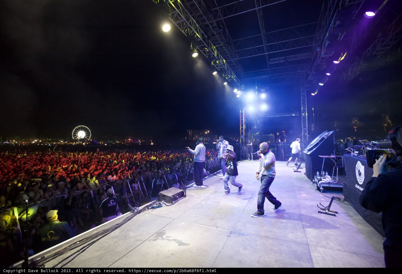 Nighttime Crowd on Stage