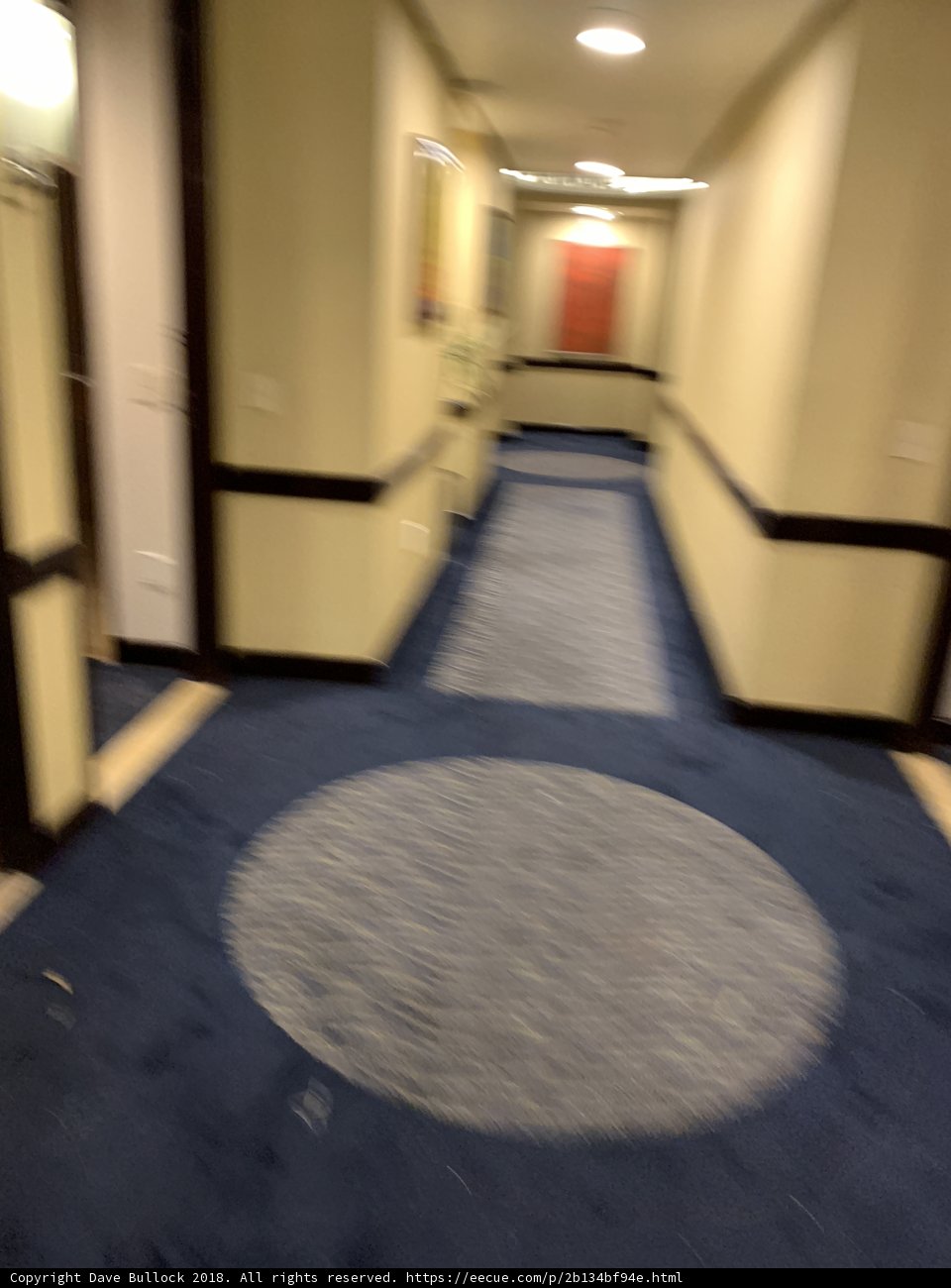 Blurred Blue Corridor