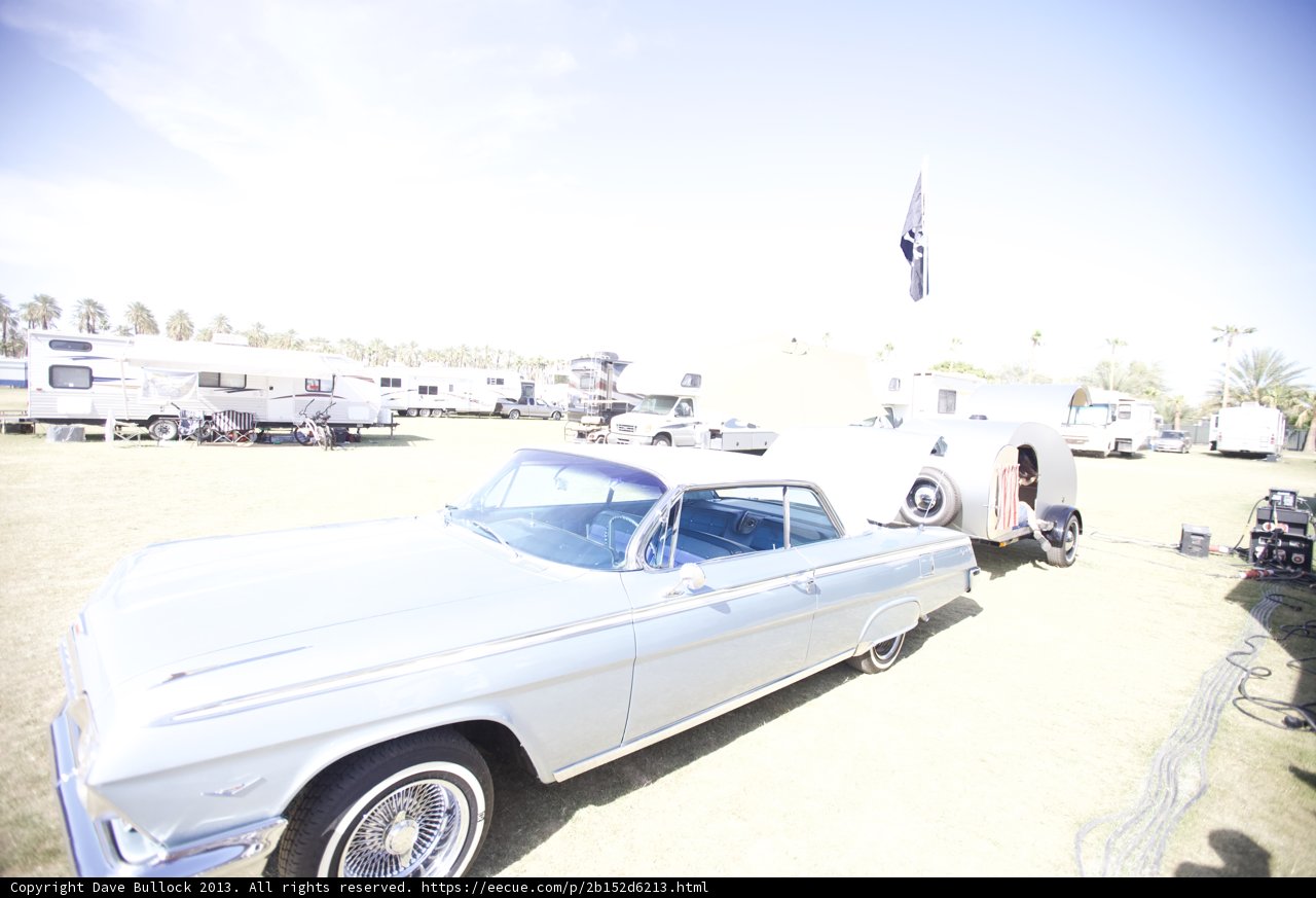 Vintage Car and Trailer in the Meadows