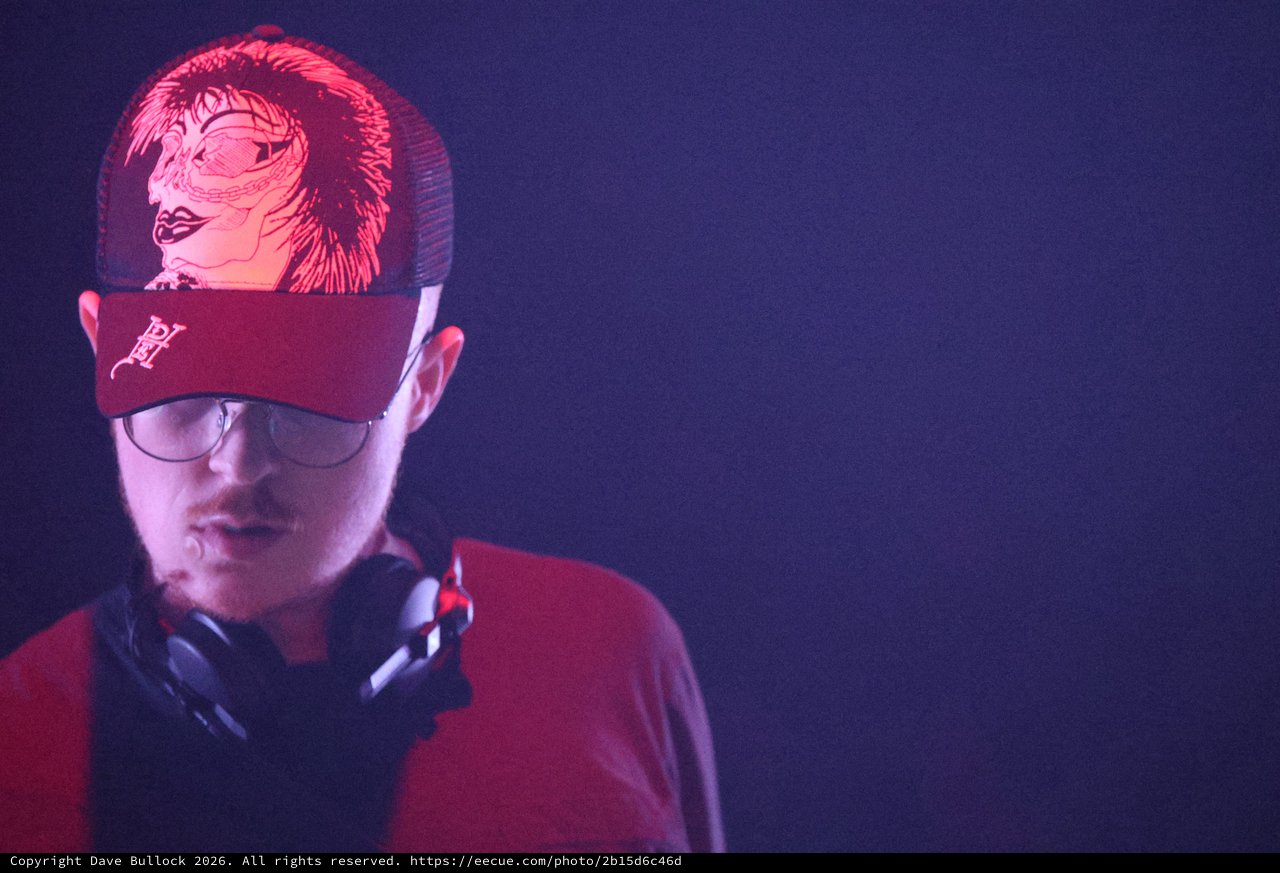 DJ in Red Light at Wobbleland 2026 Festival