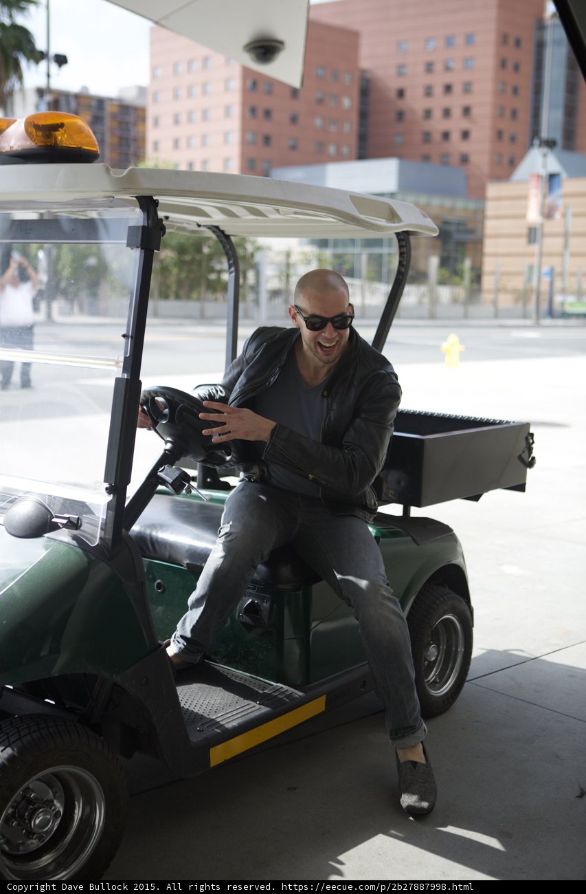 Hopping Into Golf Cart