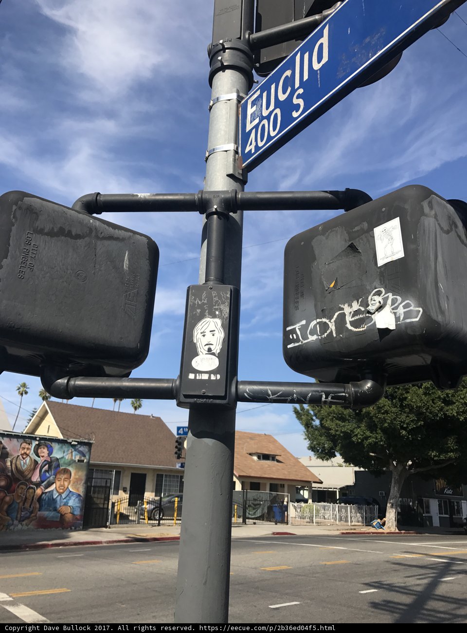 Stickered Street Light