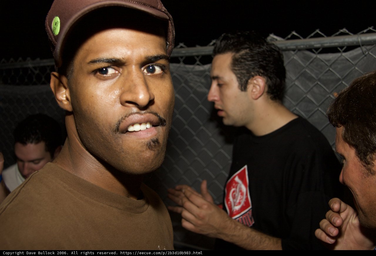 Brown Shirted Man at the Fence
