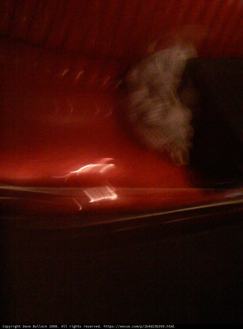 Blurry day on the Red Couch