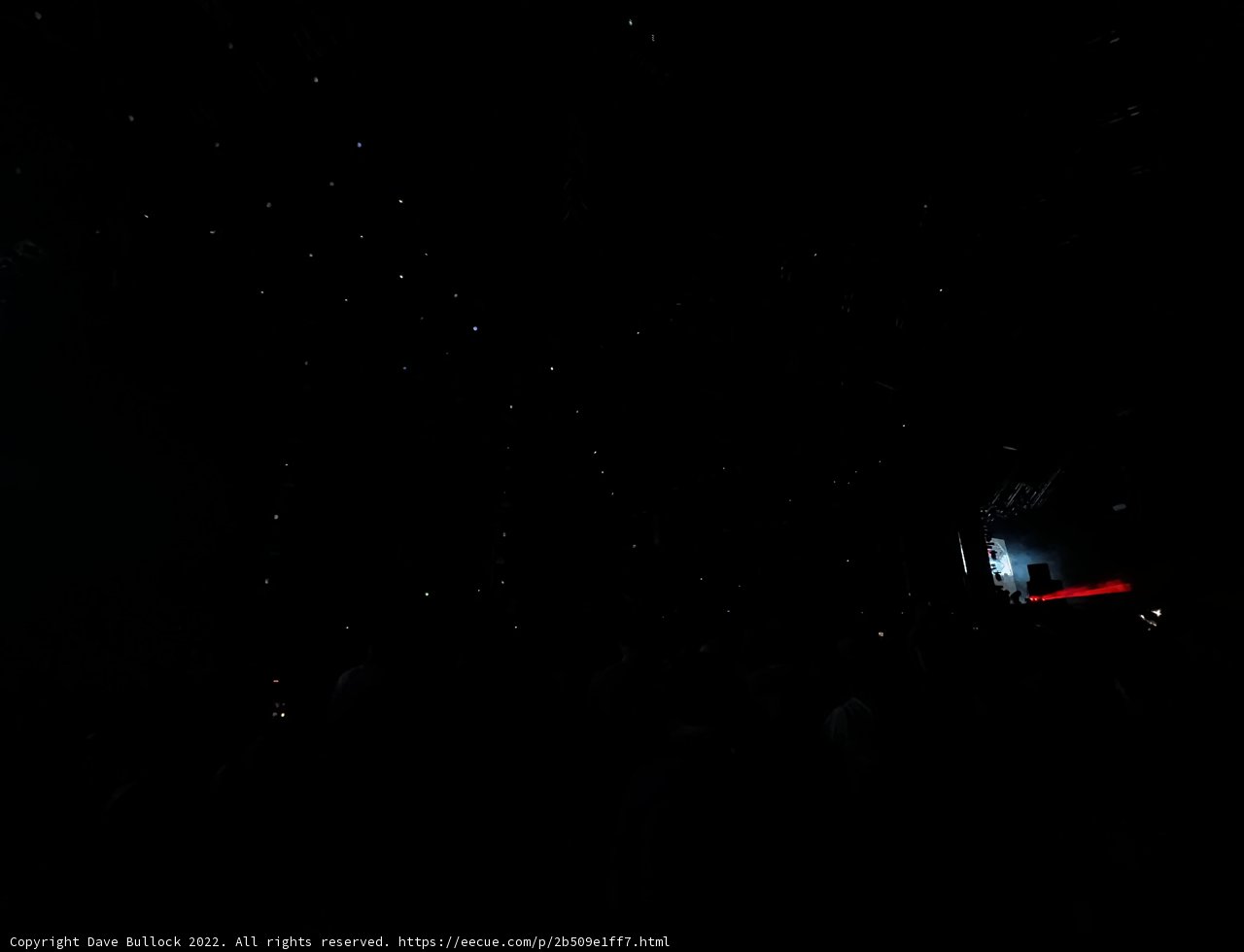 Red Light in the Night Sky