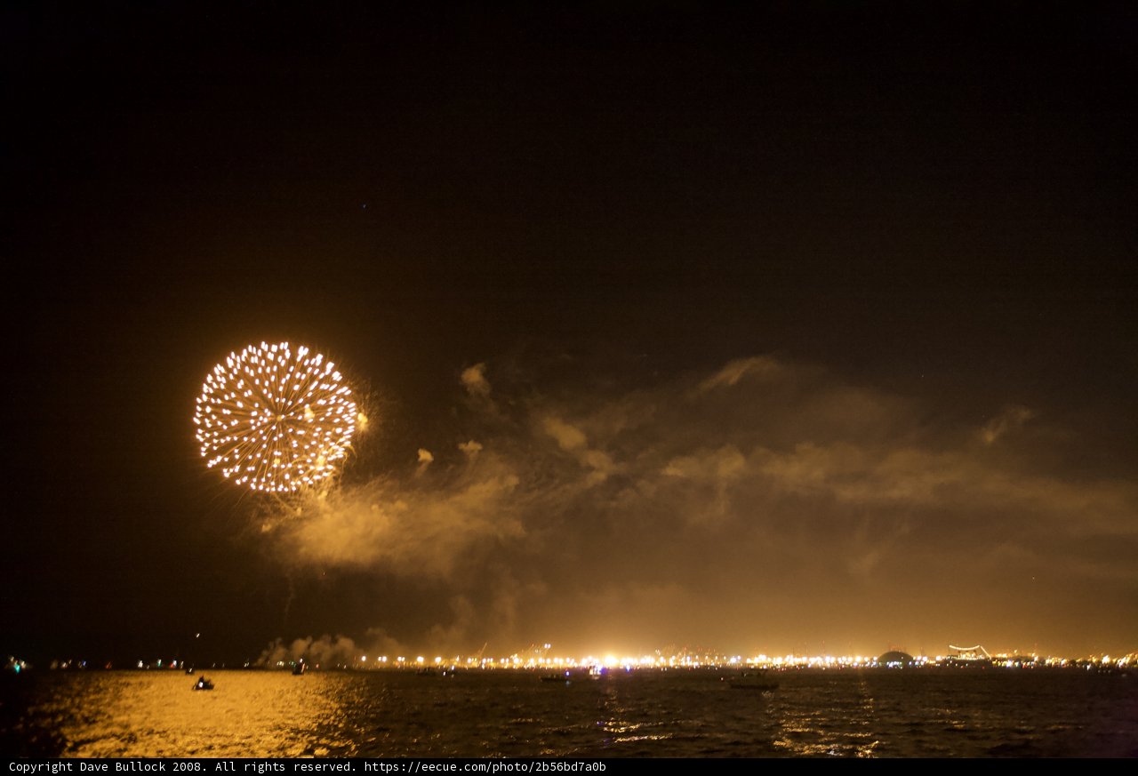 Explosive Fireworks Display Under the Night Sky