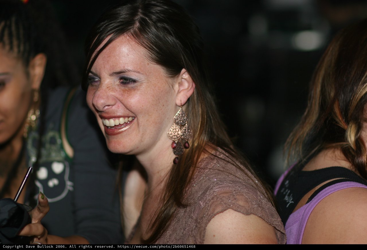 Laughing Woman at Nightclub Event 2006