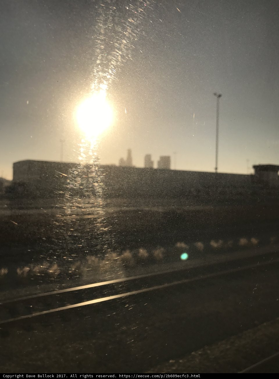 Glaring Beauty on the Train