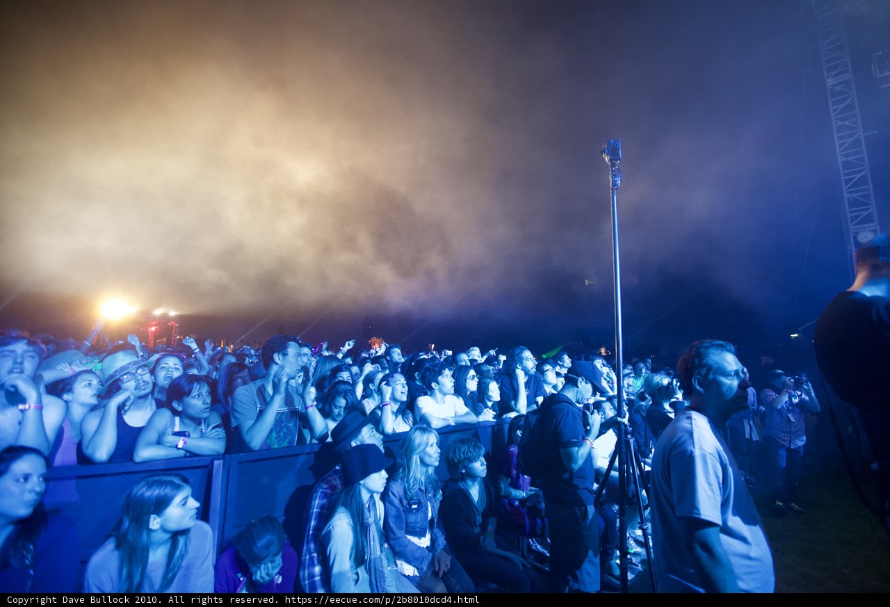 Smoky Crowd at Cochella Concert