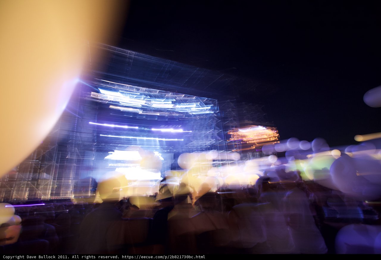 Blurred Lights of the Urban Concert Night