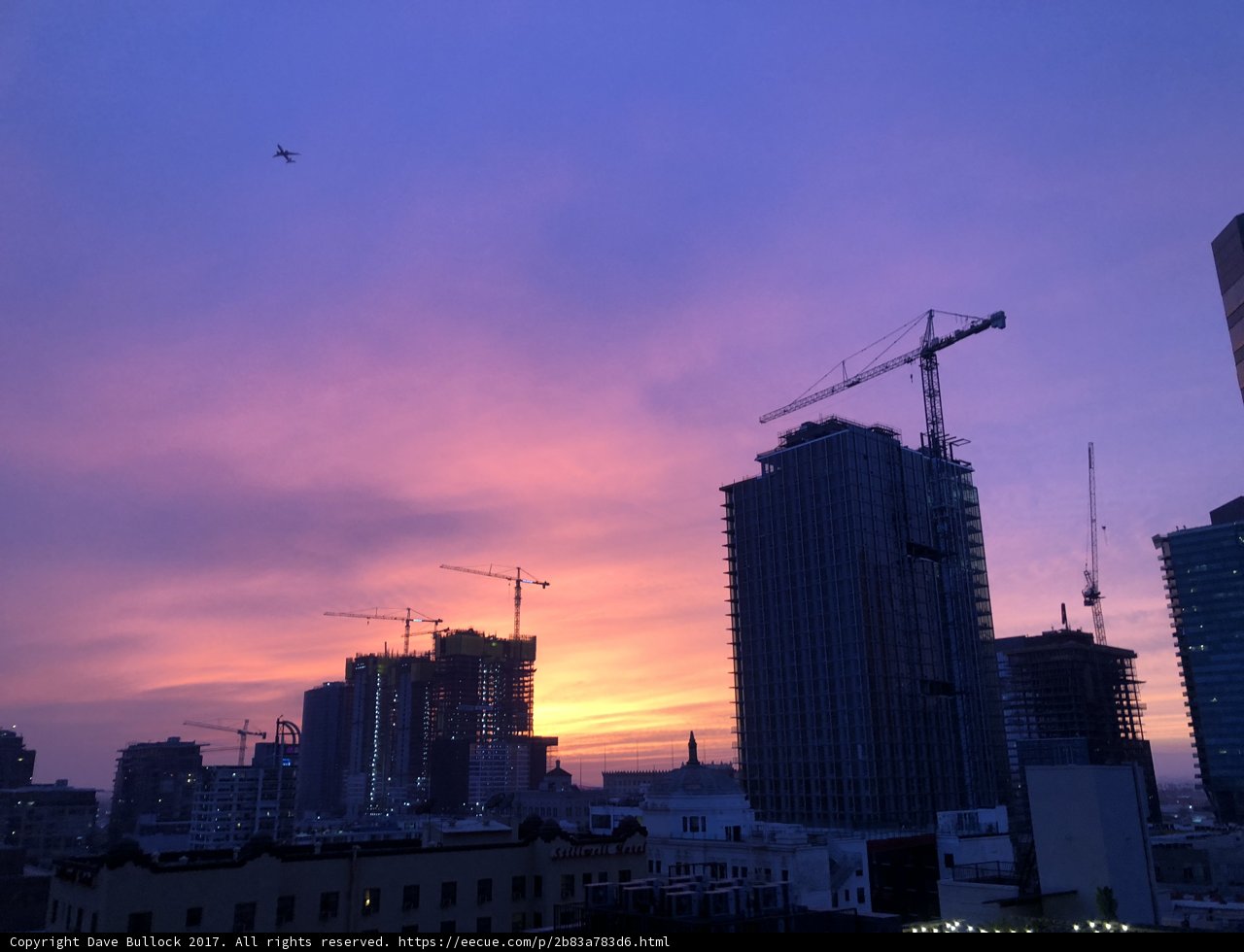 Sunset Over the Metropolis of LA