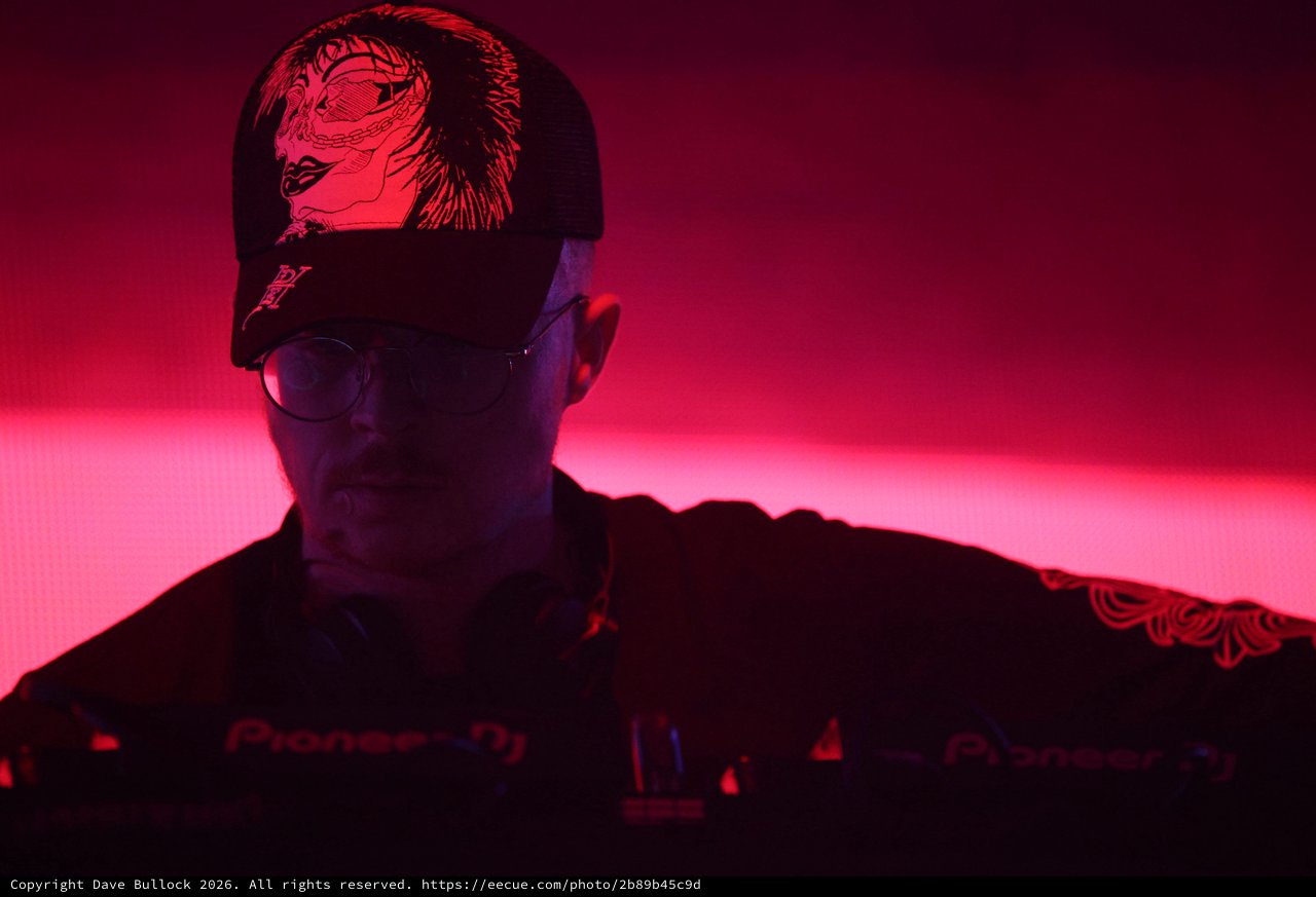 DJ in Red Light at Wobbleland Festival 2026