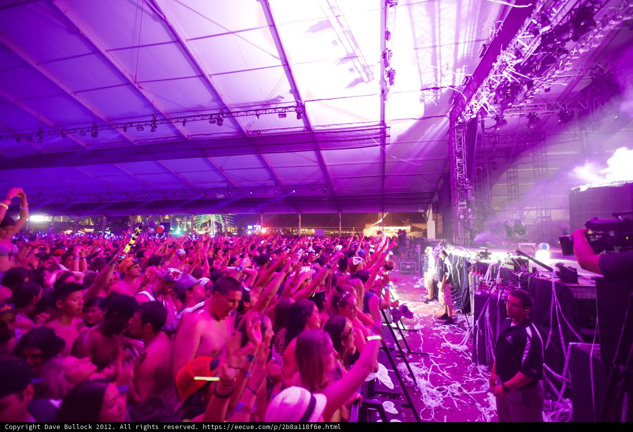 Purple Spotlight Crowd