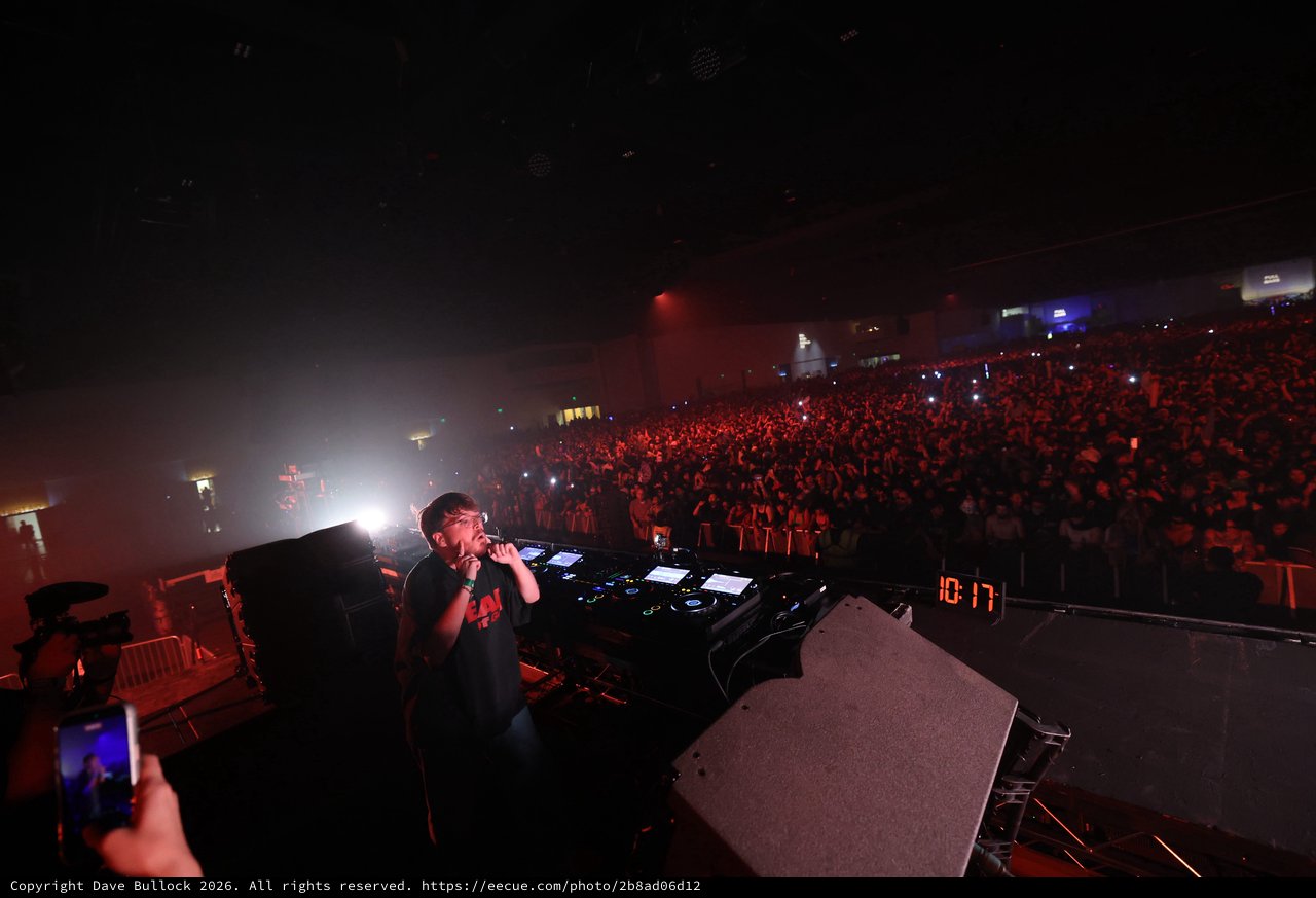 DJ Performs Live at Packed Wobbleland Festival Arena