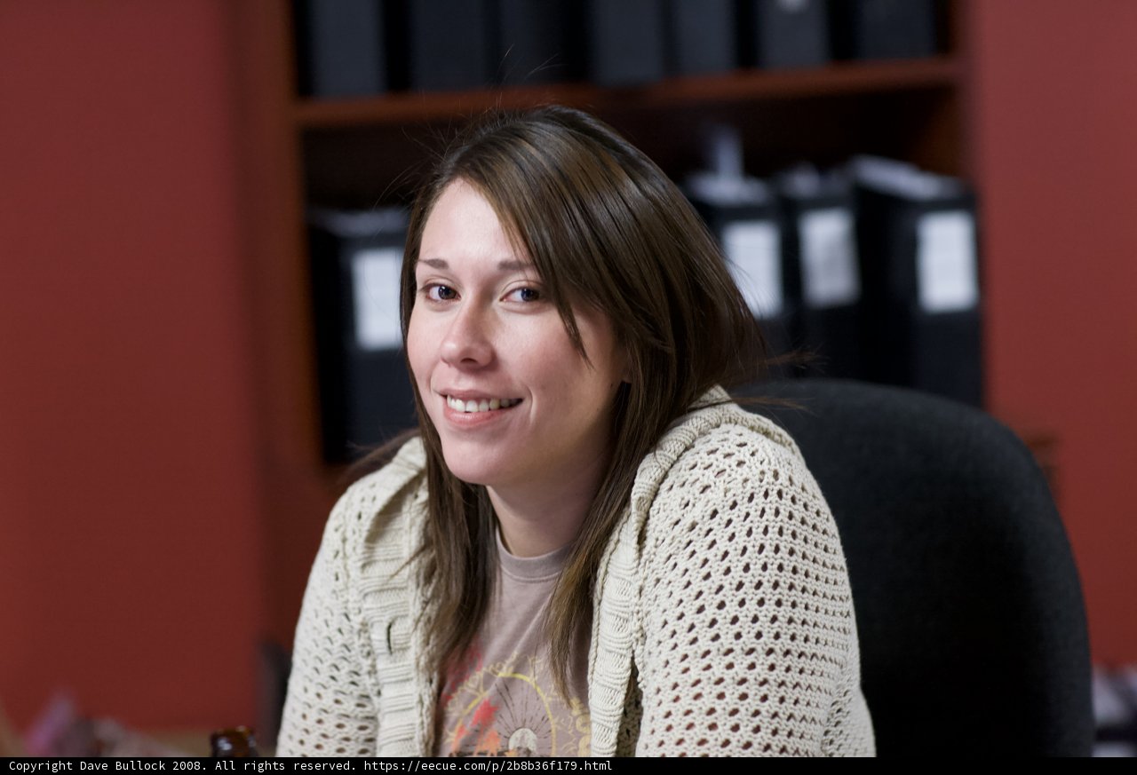 A Happy Woman at the Office