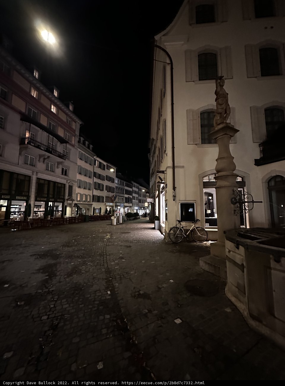 Nighttime Stroll through Cobblestone Streets